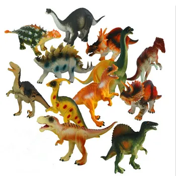 12pcs/set Simulacije Dinozaver Model Igrače mehke Plastike Dinozaver Model, Okraski, Igrače Dinozavri Baby Otroci Igrače