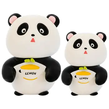 Non-deforming Panda Plišastih Blazine Zanimiv Izraz Lep Srčkan Panda Plišastih Blazino Dekle, Lepa Žival Dobro Roko Občutek Lutka Slike 2