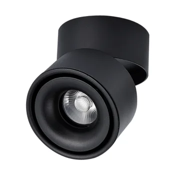 Črno Bel Zložljiva LED Površinsko Nameščena Downlight Pozornosti Nordijska Ozadju Oblačili Skladbo Light Obračanje Pozornosti Slike 2