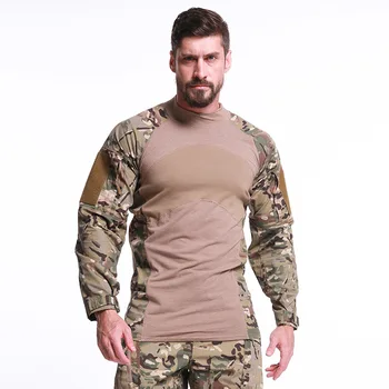 2021 Novo Vojsko Taktične Vojaške uniforme Prikrivanje Boj-dokazano Srajce Hiter Napad Long Sleeve Majica Boj Stavke Uniforme Slike 2