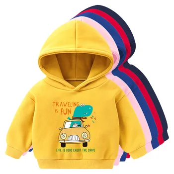 Otroški Puloverji s kapuco Baby Boy Oblačila Jeseni 2021 Dekleta Sweatshirts Jakno za Dekleta Puloverju Fant Puloverji 2-6 Let
