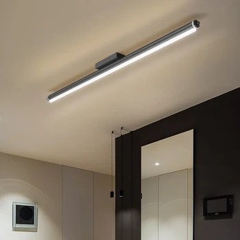 Moderna Preprostost Stropni Lestenec Za Življenje jedilnico LED Domov Luč Lestenec Črno Bel Celling Luči za Spalnico