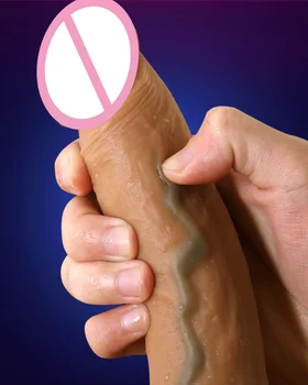 Vroče Veren Big Silikonski Vibrator Realne Sesalni Dildo Penis Dick Ženske G-točka za Stimulacijo Masturbator Sex Igrače Za Ženske Slike 2