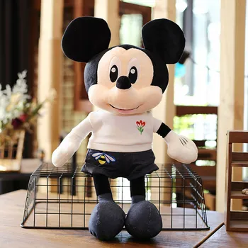 Vroče 50 cm Ustvarjalne Mickey Minnie Anime Plišastih Igrač Lutka Kawaii Mickey Mouse Par Dekle Otrok Darilo za Rojstni dan Kavbojski Stil Otroci Slike 2