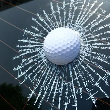 55% Vroče Prodajo!!! Zabavno 3D Golf Žogo Udaril Okno Crack Vetrobransko steklo Avtomobila Nalepke Nalepke za Dekoracijo