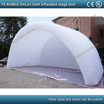 10.4mWx5.5mLx5.5mH velikan napihljivi fazi napihljivi šotor tunel šotor kritje nadstrešek prireditve na prostem, Napihljivi poročni šotor Slike 2