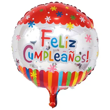 5pcs/veliko 18-inch srečen rojstni dan baloni Helij aluminija, balonom, rojstni dan okraski otroci igrače dobave