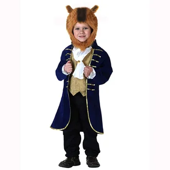 Novo Srčkan Otrok Lepoto In Pošast Zver Kostum Princ Fantje Halloween Carnival Party Delovanje Kostum