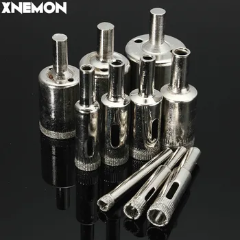 XNEMON 10Pcs/set Diamond Holesaw Drill Bit 6-32mm Set Za Strešnik Keramike, Porcelana, Stekla Marmorja 6 8 10 12 14 16 18 22 26 32mm
