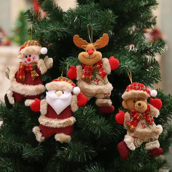 Božično Dekoracijo Doma Santa Snjegović Elk Lutka Božično Drevo Igrače Za Domače Božični Okraski Novo Leto Doma Visi Dekor