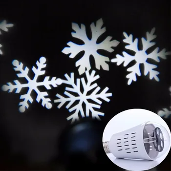 Najnovejši 4W 4 LED Gibljejo Štiri Vrste Snežinka Božič Krajine Laserski Projektor Sijalka Slike 2