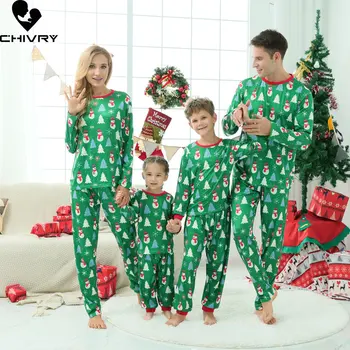 Božič Pižame Družino Ujemanja Obleke Oče Mati & Otroci Baby Božič Sleepwear More Mamica in Mi Pižamo Set Oblačila