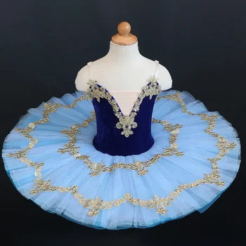 Modra profesionalna balerina balet tutu za otroka, otrok, otroci, dekleta, ženske odraslih balerina stranka balet plesne kostume dekleta