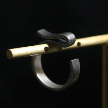Novi Retro 925 Sterling Srebrni Prstan Kitajski Slog Jade Prašičev Zmaj Minimalističen pristop Osebnost Design Odprta za Moške In Ženske Obroči