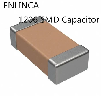 Original Keramični Kondenzator 200pcs smd 1206 kondenzator(3216) 1NF 102k 50V X7R Slike 2