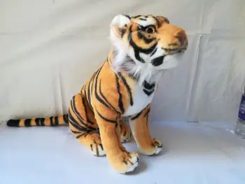 simulacija tiger mehka lutka o 35x30cm čepe tiger plišastih igrač Božično darilo h2019