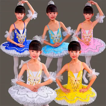 Strokovno Balet Kostum, Klasična Balerina Balet Tutu Za Otroka, Fant Dekle Odraslih Princesa Palačinka Tutu Ples Balet Obleko Dekle