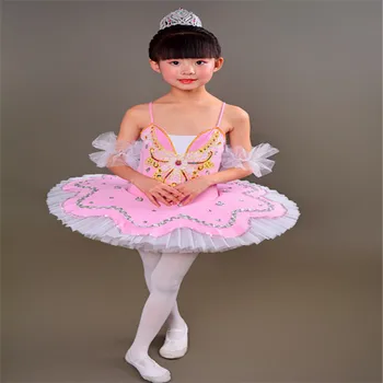 Strokovno Balet Kostum, Klasična Balerina Balet Tutu Za Otroka, Fant Dekle Odraslih Princesa Palačinka Tutu Ples Balet Obleko Dekle Slike 2