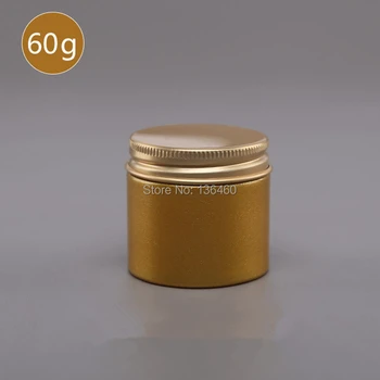 100 kozarcev vzorec jar lonci Sijoče Zlato PET pokrov posode 60 g kozarci za kozmetiko high-end Prazno posodo embalaže lahko za make up