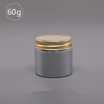 100 kozarcev vzorec jar lonci Sijoče Zlato PET pokrov posode 60 g kozarci za kozmetiko high-end Prazno posodo embalaže lahko za make up Slike 2