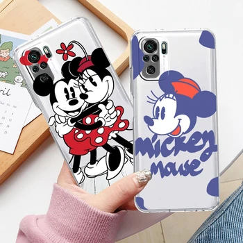 Nekaj Mickey Minnie Vroče Primeru Telefon Za Xiaomi Redmi K50 K40 Gaming 10 10C 9AT 9A 9C 8 9T 7A, 6A 5 5 G Oklep Prozoren Pokrov Slike 2