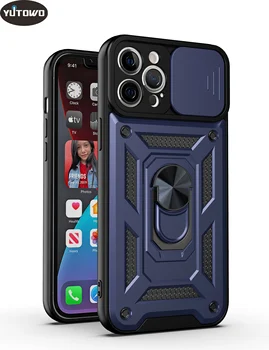 Fundas Podrsajte Oklep Shockproof Primeru Telefon Za iPhone 13 Pro Max 12 Mini 11 Pro 7 Plus 8 XR X XS Max SE 2020 Mehko TPU Nosilec Nazaj