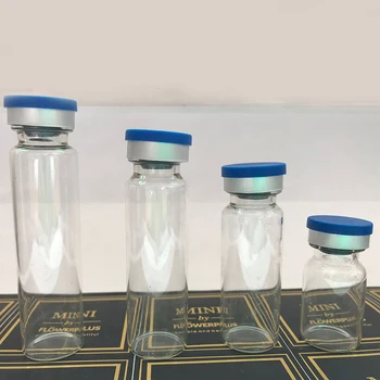 10pcs Jasno Injiciranje Steklena Tehtnica/Zamašek Z Flip Off Kape Majhne Medicine Steklenice s testnimi Tekočine Posode